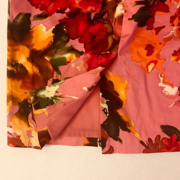 Talbots Floral Bouquet Midi Skirt - Picture 5 of 7